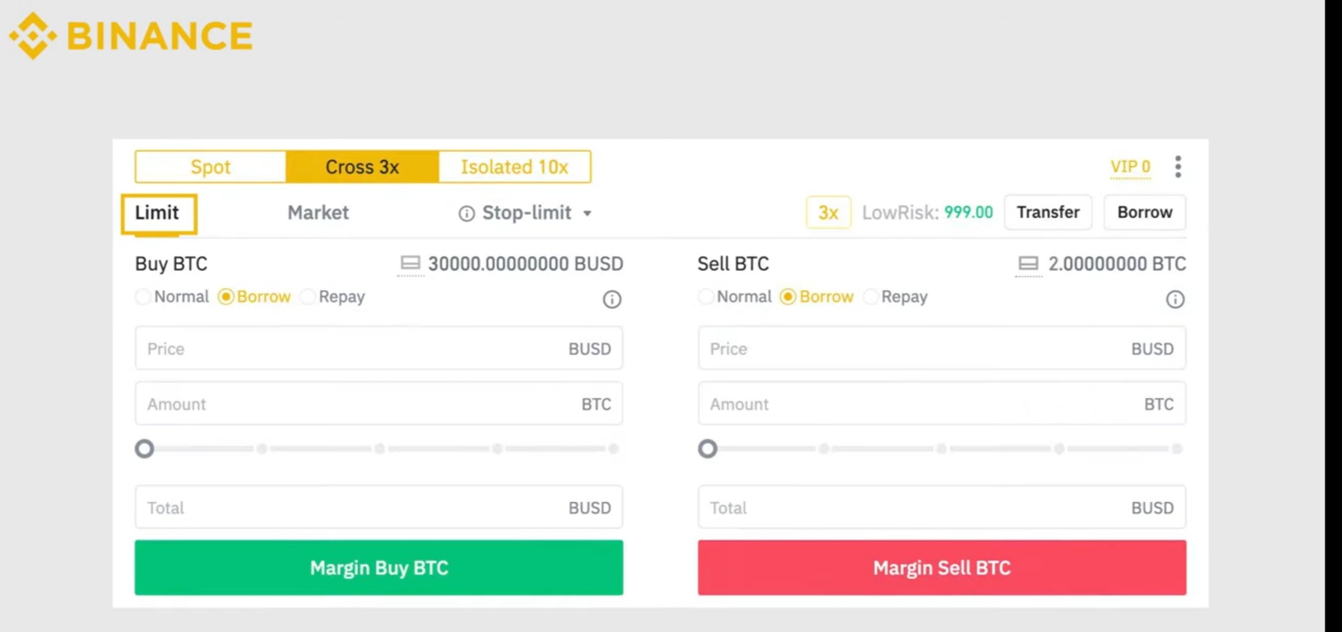 binance margin trading