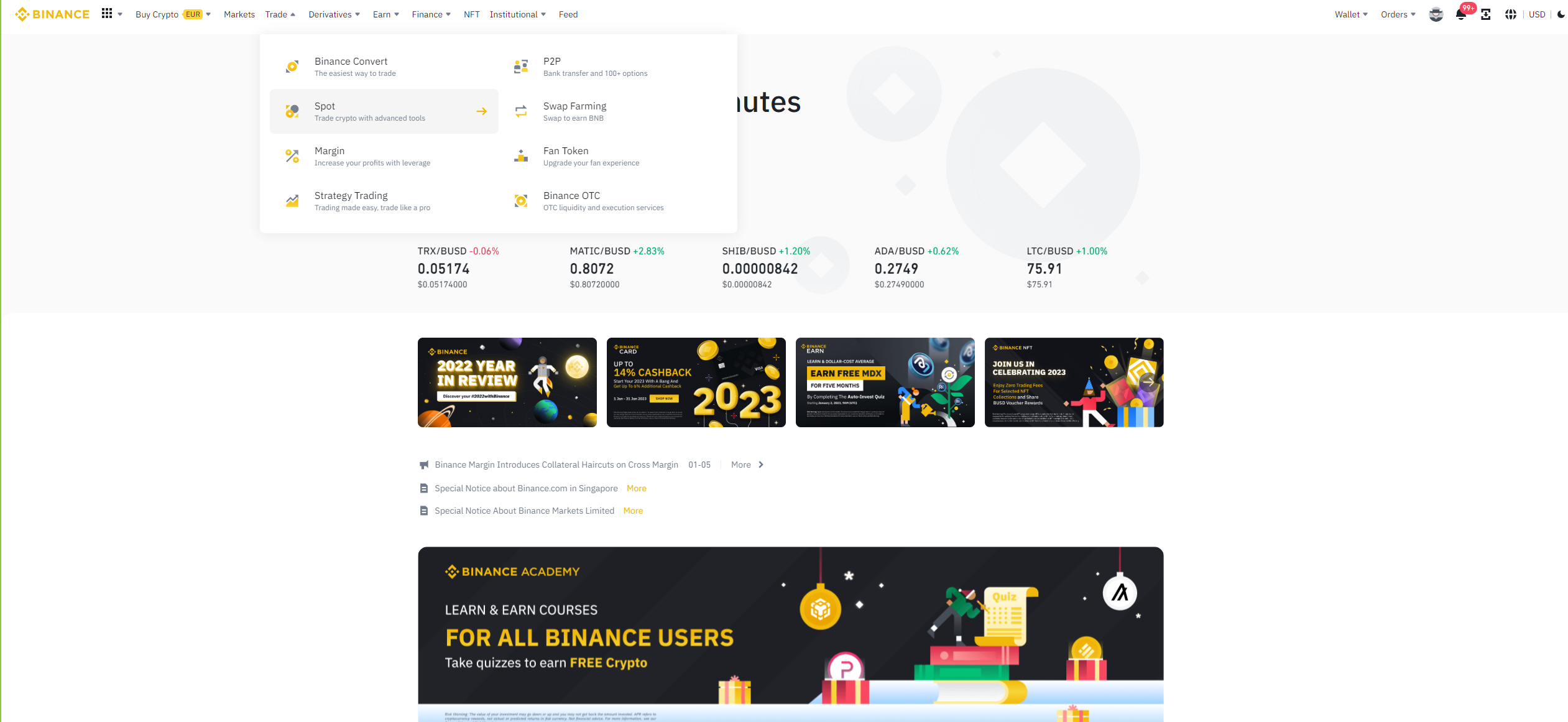 Binance Spot
