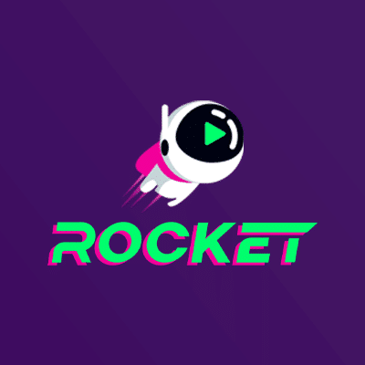 Casino rocket logo icon bonus