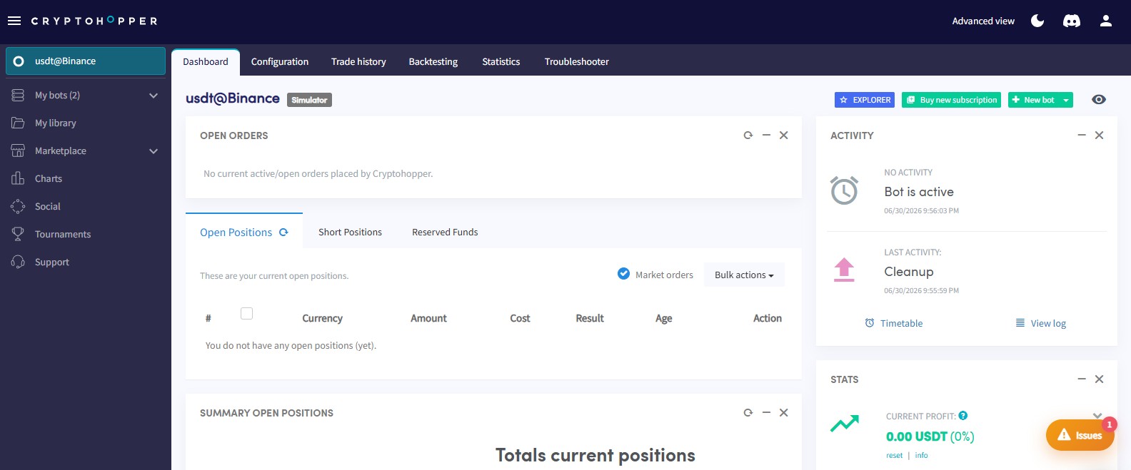 crypto trading bots for Binance