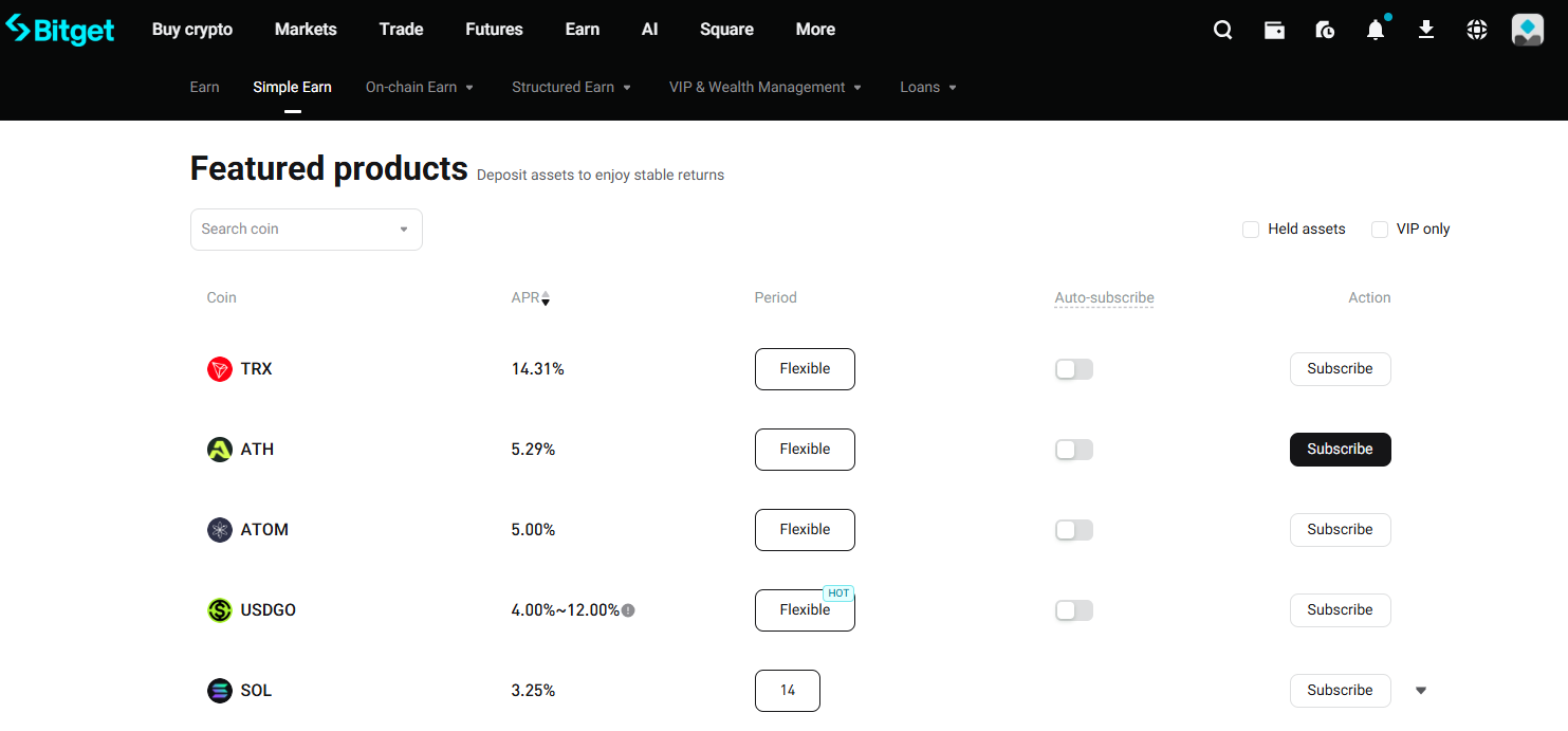 crypto exchanges with highest yield earn products