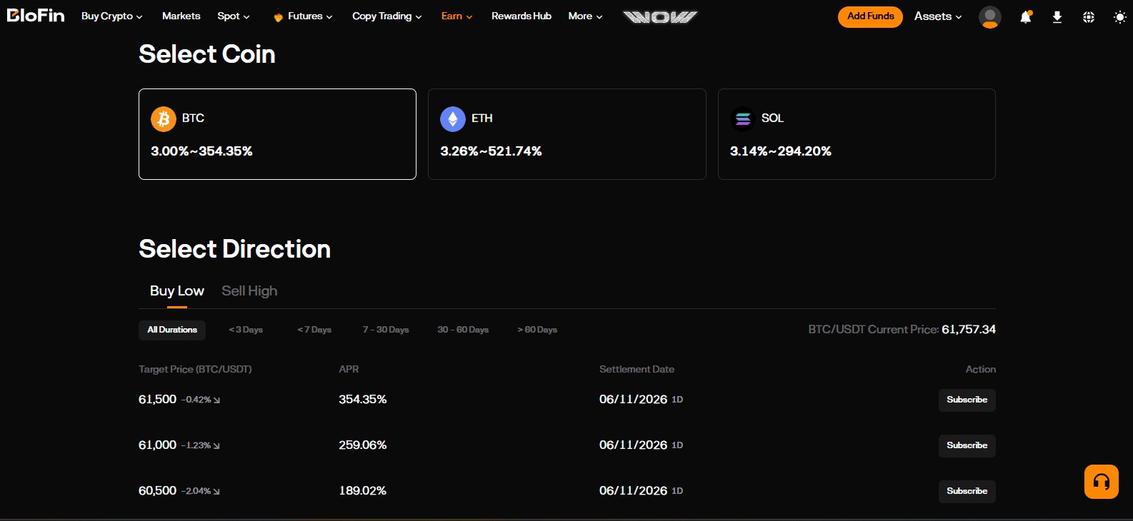 crypto exchanges with highest yield earn products