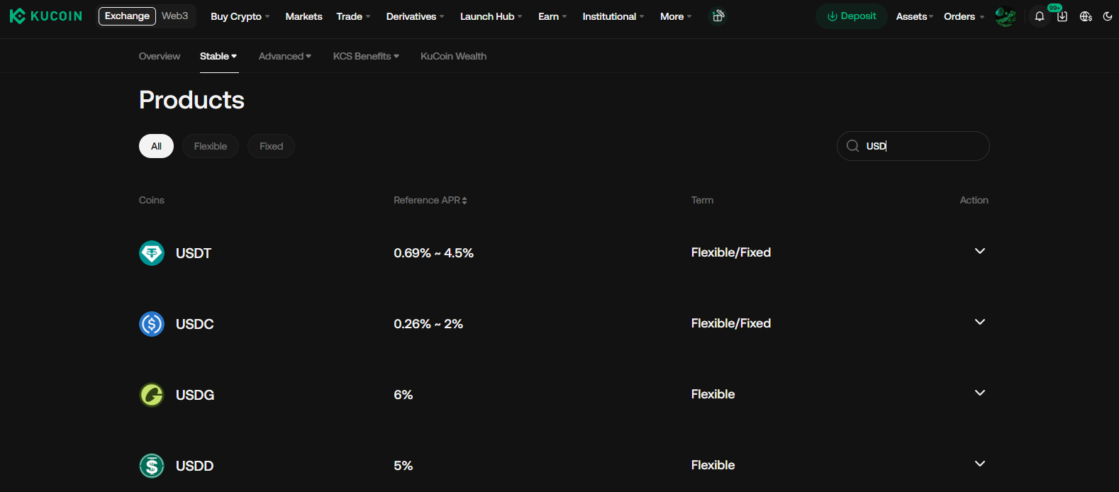 crypto exchanges with highest yield earn products