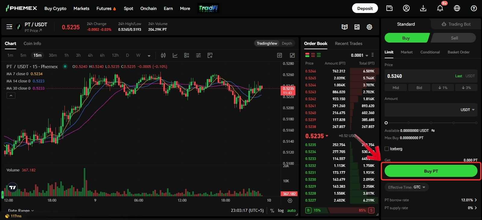 phemex token