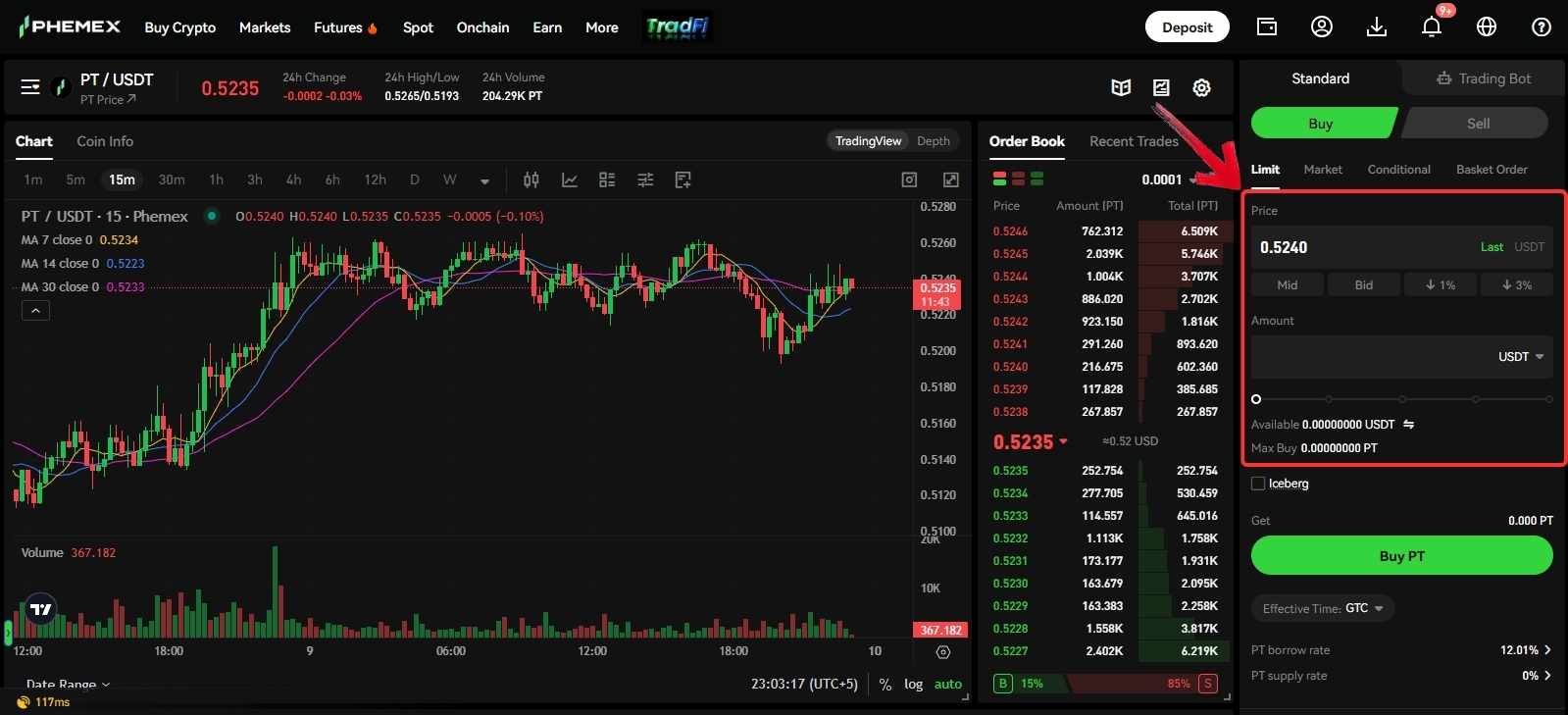 phemex token