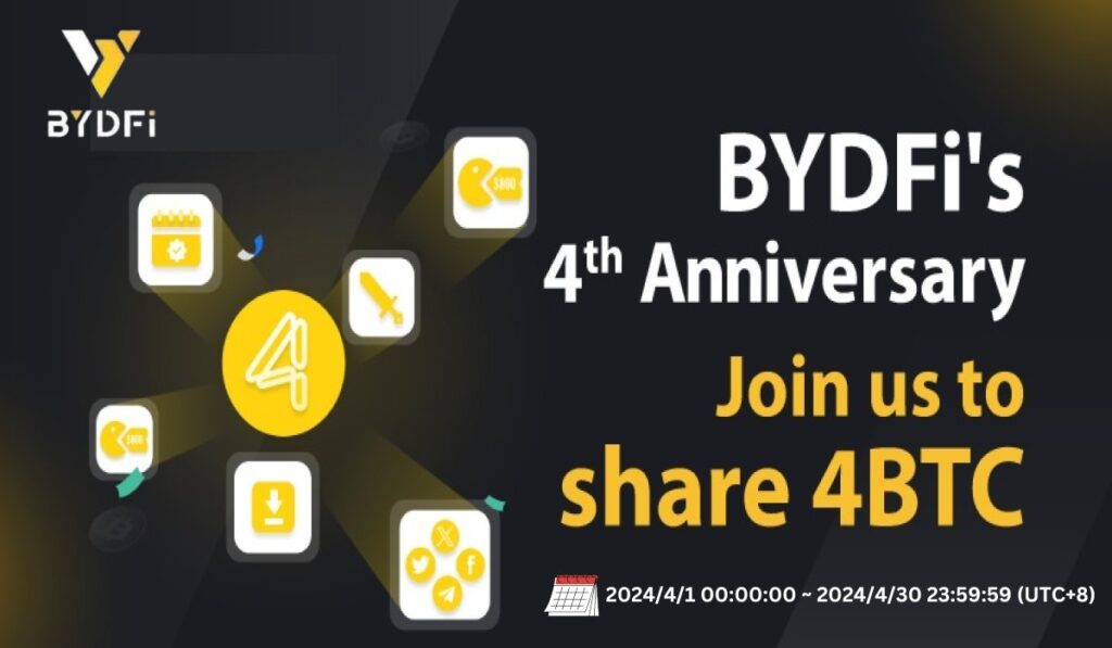 BYDFi's 4th Anniversary