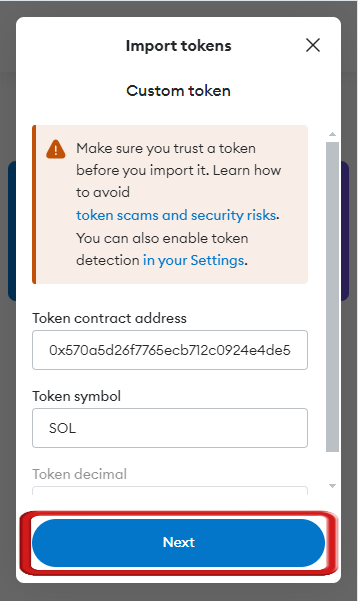 add solana network to metamask