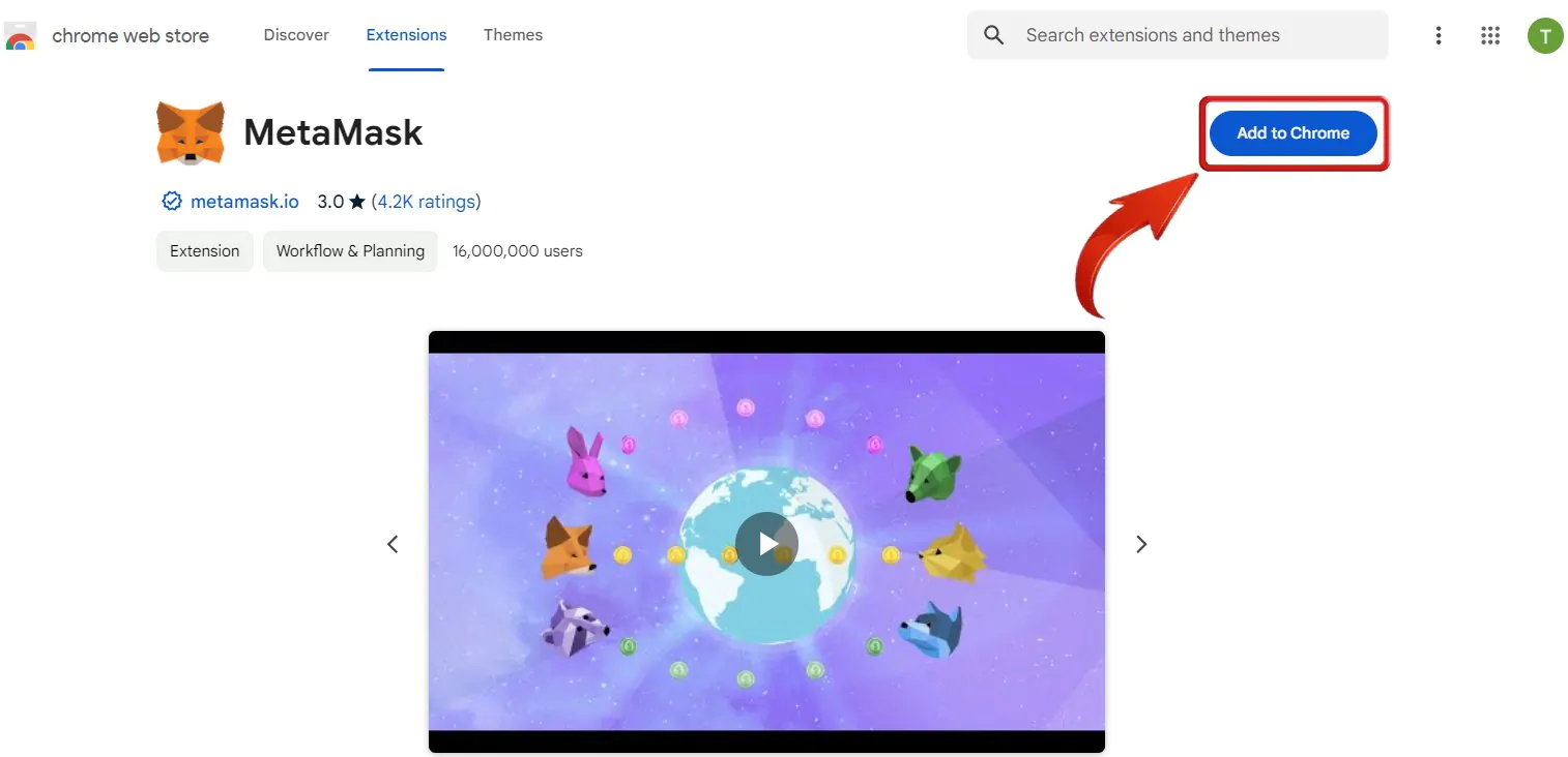 How to Add MetaMask Extension