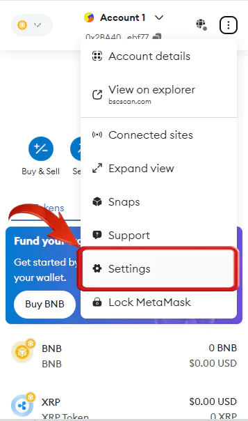 Display Tokens on MetaMask