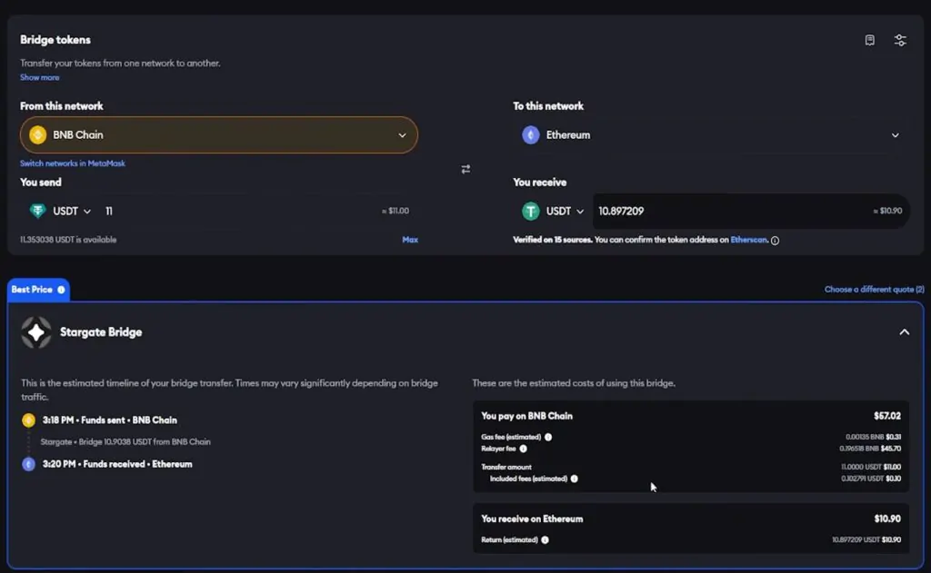 MetaMask Bridge