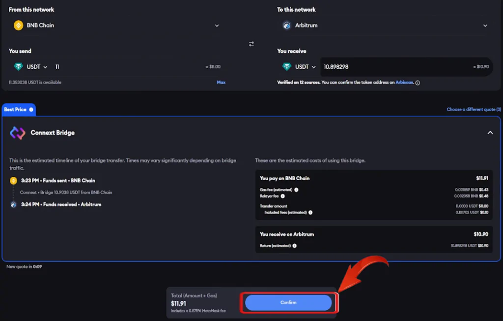 MetaMask Bridge