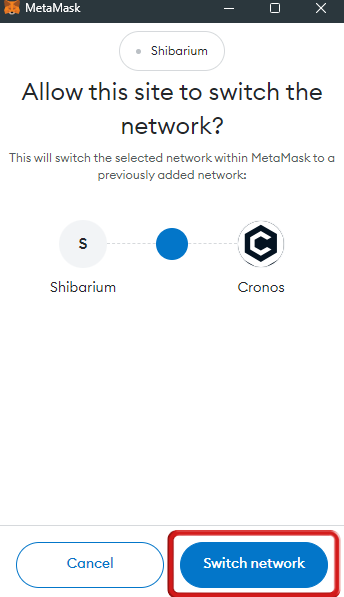 Cronos Network to MetaMask