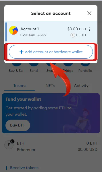 import wallets to MetaMask