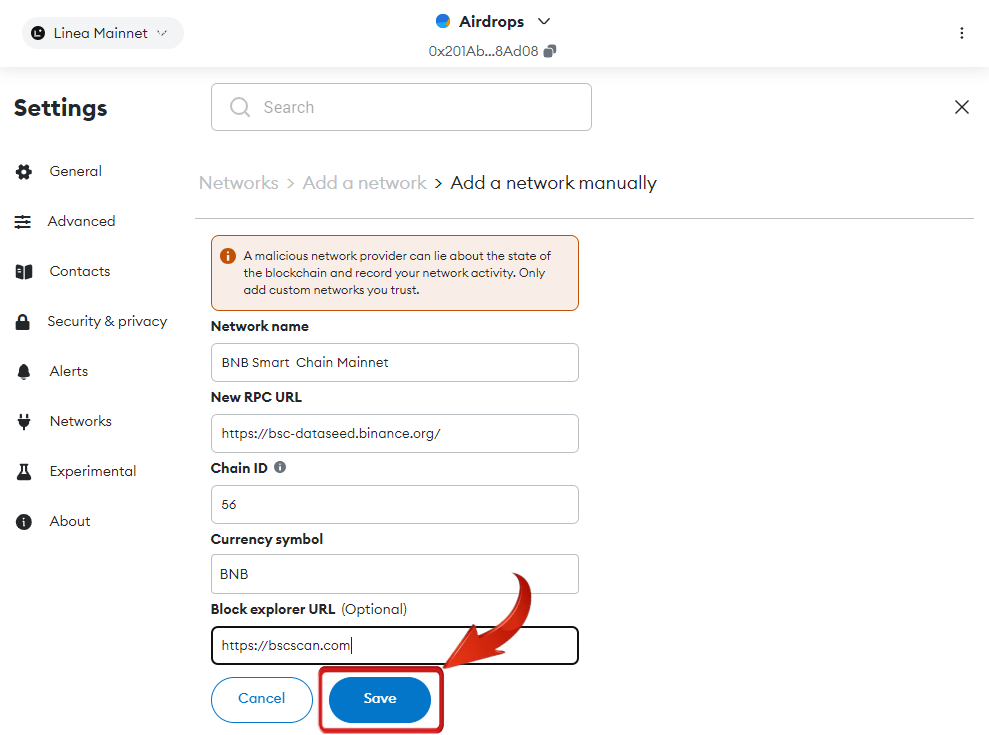 add binance smart chain to metamask