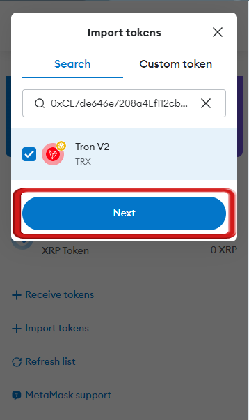 Add Tron Network to MetaMask