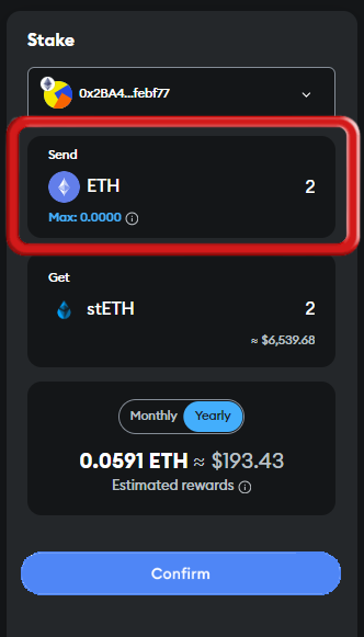 stake on metamask