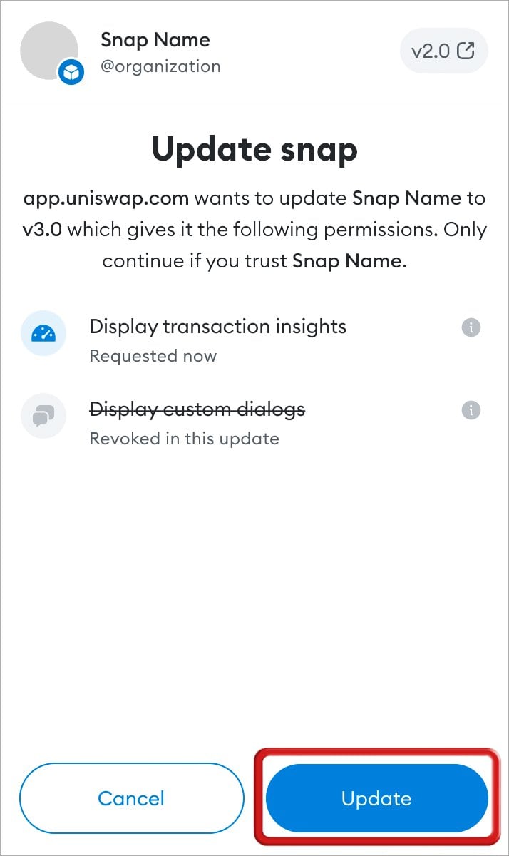 uninstall metamask snap