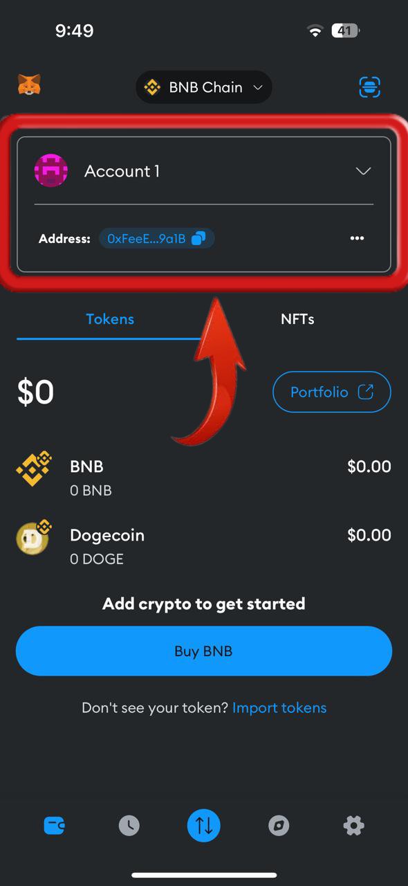 Add a New Account on MetaMask