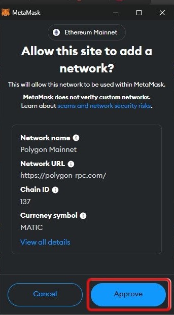 Add Polygon to MetaMask