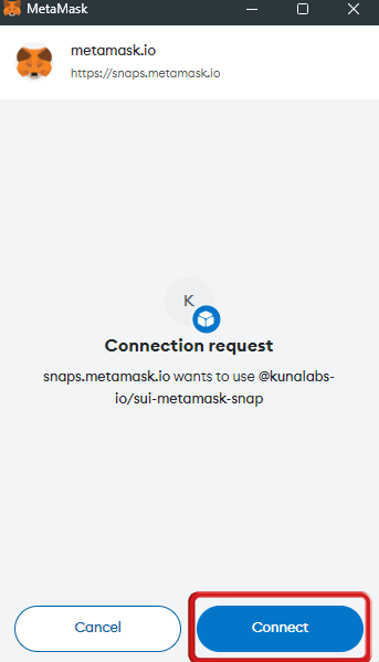 Add Sui to MetaMask