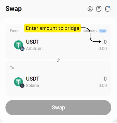 Bridge from Arbitrum to Solana