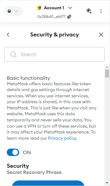 MetaMask wallet security 