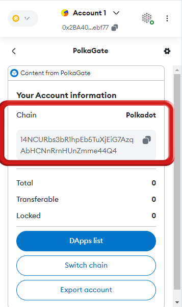 Добавить Polkadot в MetaMask