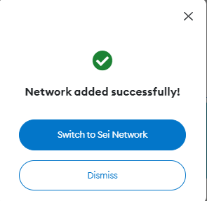 add SEI to MetaMask
