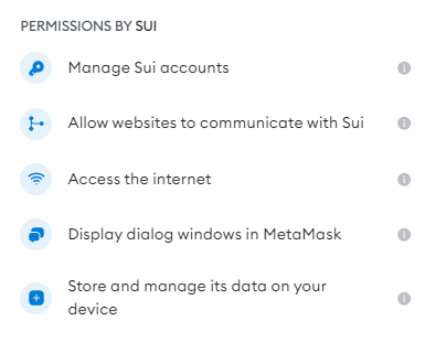 Add Sui to MetaMask