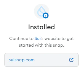 Add Sui to MetaMask