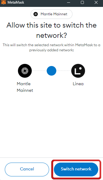 Add Linea to MetaMask