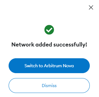 add Arbitrum Nova to MetaMask