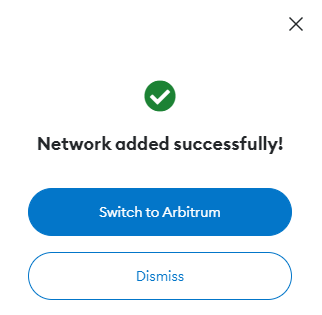 add Arbitrum One to MetaMask