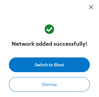 Add Blast to MetaMask