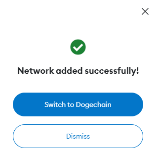 Add Dogechain to MetaMask
