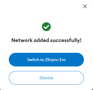 Add ZKsync Era to MetaMask