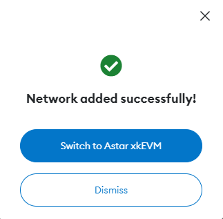 Add Astar zkEVM to MetaMask
