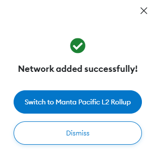 add Manta Pacific to MetaMask