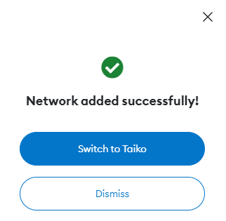 Add Taiko to MetaMask