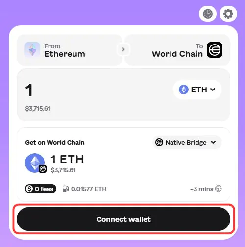bridge to World Chain