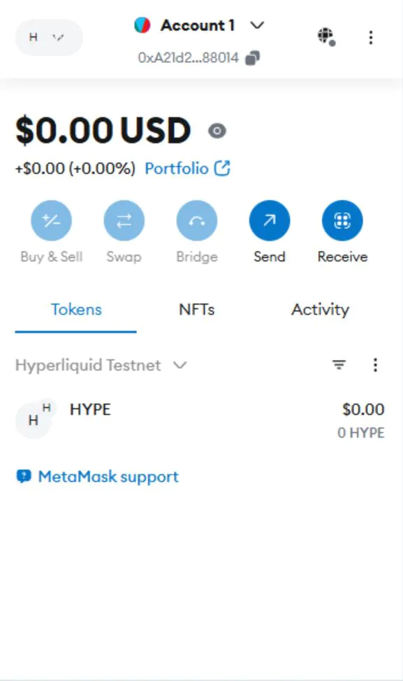 add hyperliquid to metamask