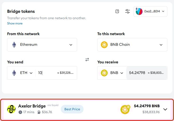 bridge to binance smart chain