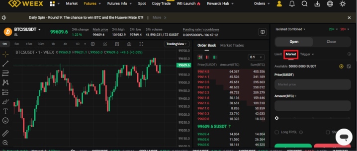 WEEX Demo Trading