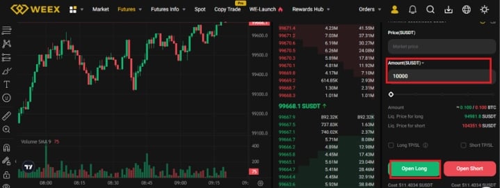 WEEX Demo Trading