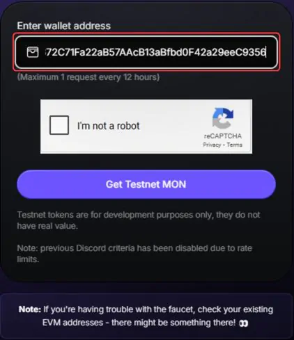 Monad Testnet Tokens