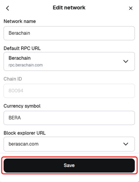 add berachain to metamask