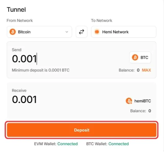Bridge to Hemi Network