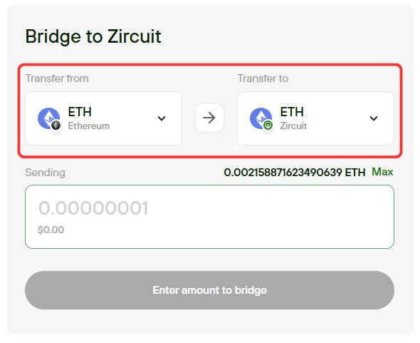 bridge to zircuit