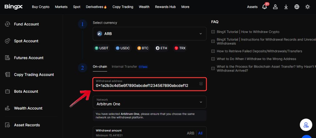 Buy Arbitrum tokens