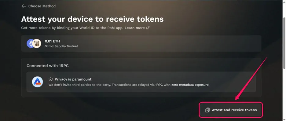 Get Scroll Testnet Tokens
